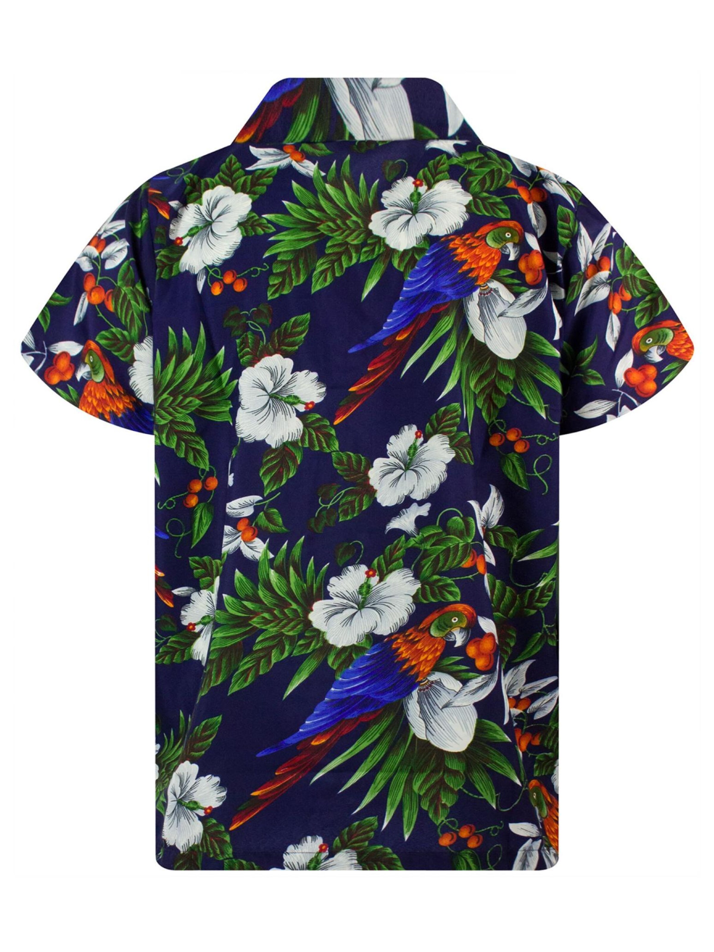King Kameha Shirt 'Cherryparrot' in Blue