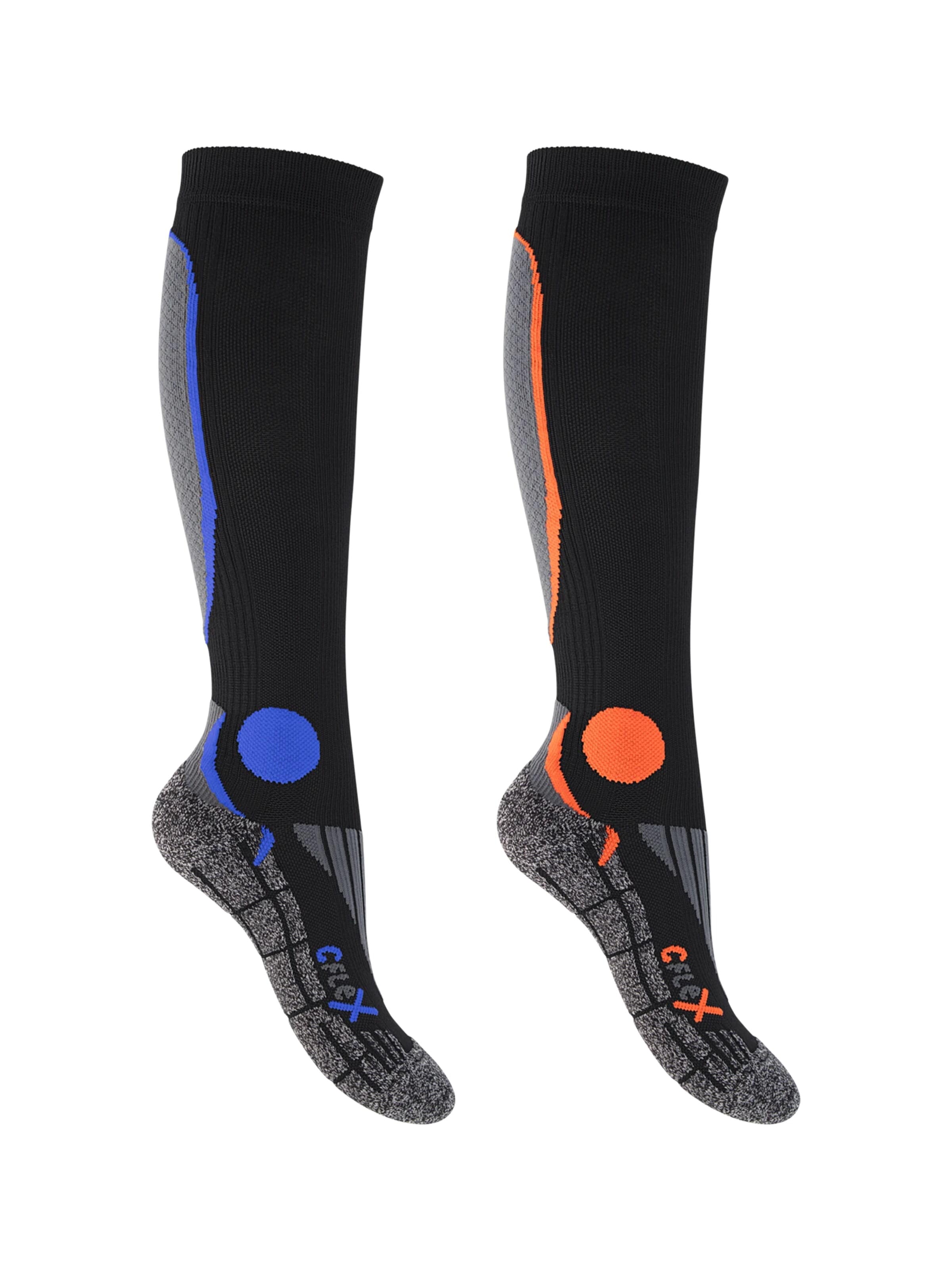 cflex Athletic Socks 'Performance' in Black: front