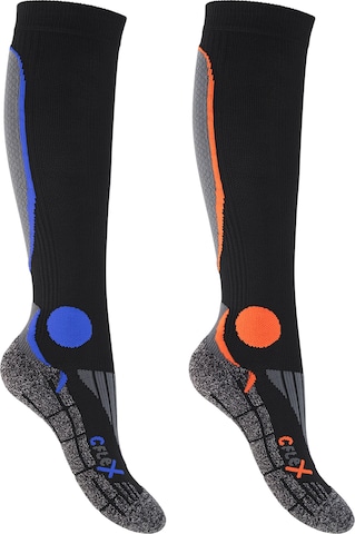 cflex Athletic Socks 'Performance' in Black: front