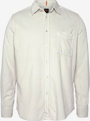 BOSS Black Button Up Shirt 'Relegant 6' in White: front