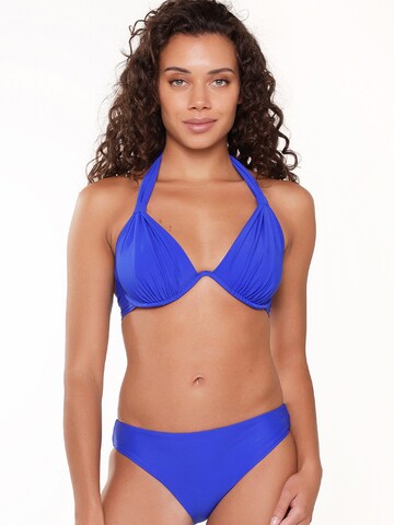 LingaDore Triangle Bikini in Blue: front