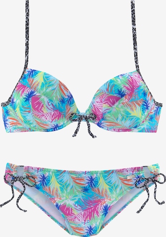 Push-up Bikini BUFFALO en mélange de couleurs : devant