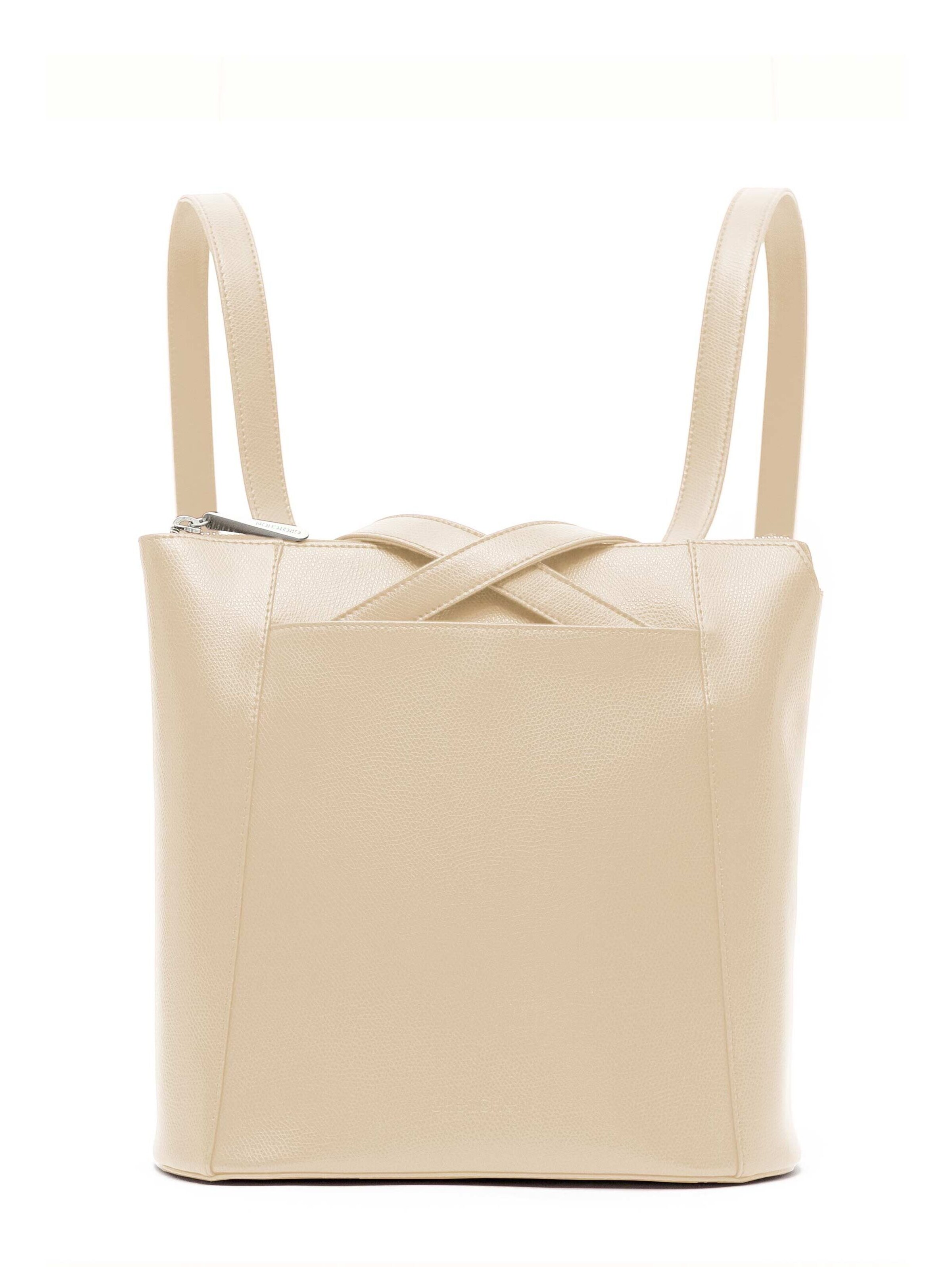 Gretchen Backpack 'Crocus' in Beige: front