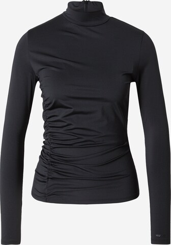 HUGO T-shirt 'Dachora' i svart: framsida