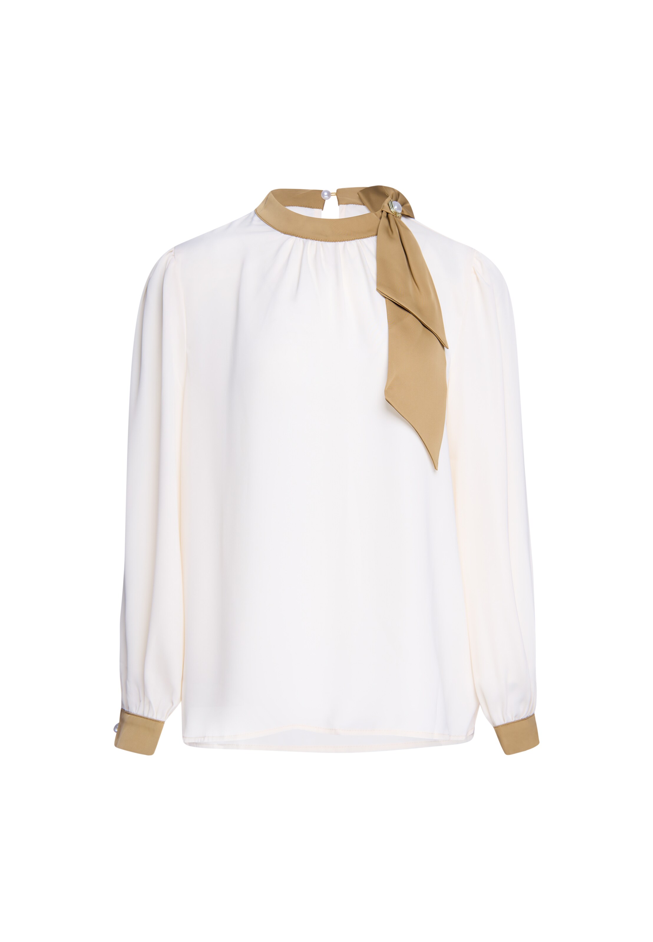 usha BLACK LABEL Blusa en S en beige / marrón, Vista del producto