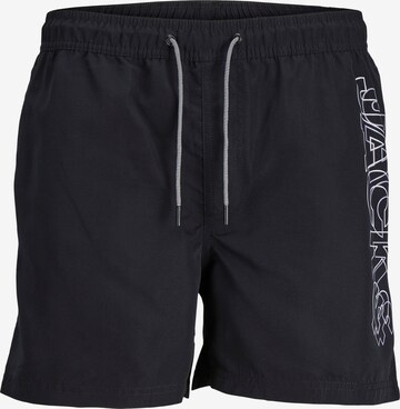 JACK & JONES Zwemshorts 'FIJI SWIM' in Zwart: voorkant