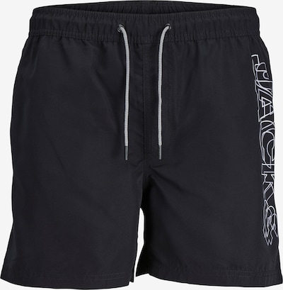 JACK & JONES Σορτσάκι-μαγιό 'FIJI SWIM' σε μαύρο / λευκό, Άποψη προϊόντος