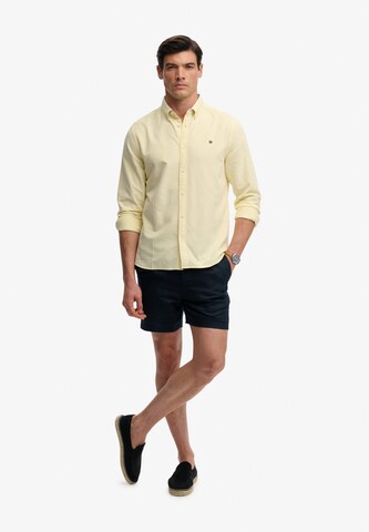 Superdry & Co Regular fit Button Up Shirt in Yellow