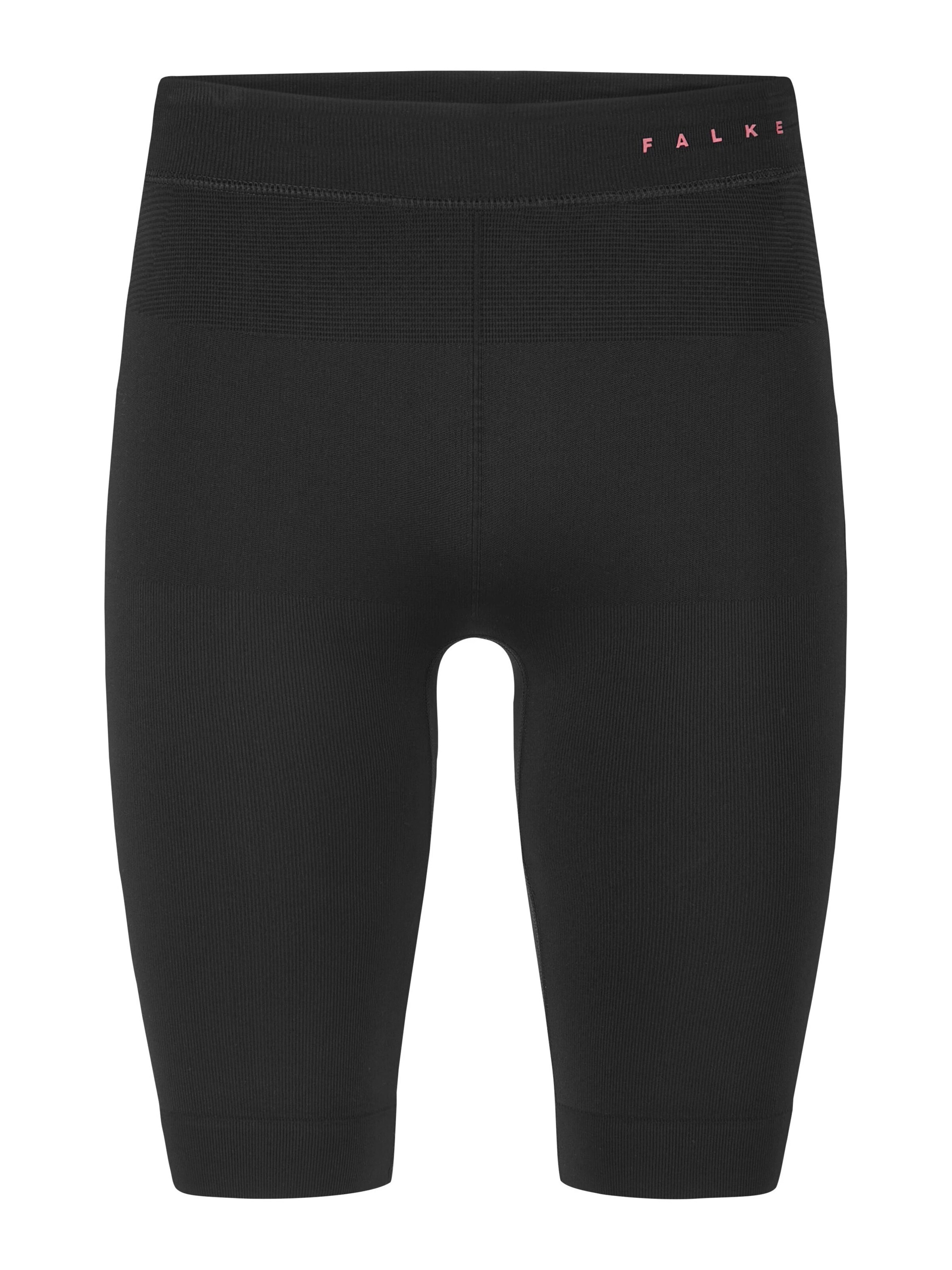 FALKE Skinny Pants 'Compression' in Black: front