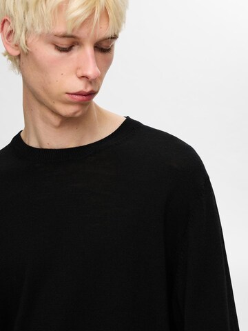 SELECTED HOMME Pullover 'SLHTRAY' in Schwarz