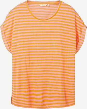 TOM TAILOR DENIM Тениска в оранжево: отпред