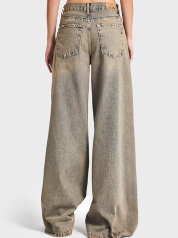 IT'S BASIC Wide leg Jeans 'ELENA Palazzo Mid Rise Jeans' in Blue