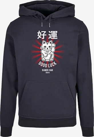 Sweat-shirt 'Torc - Good Luck' Merchcode en bleu : devant