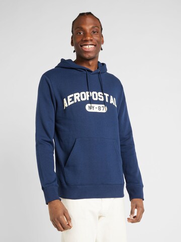 Sweat-shirt AÉROPOSTALE en bleu : devant