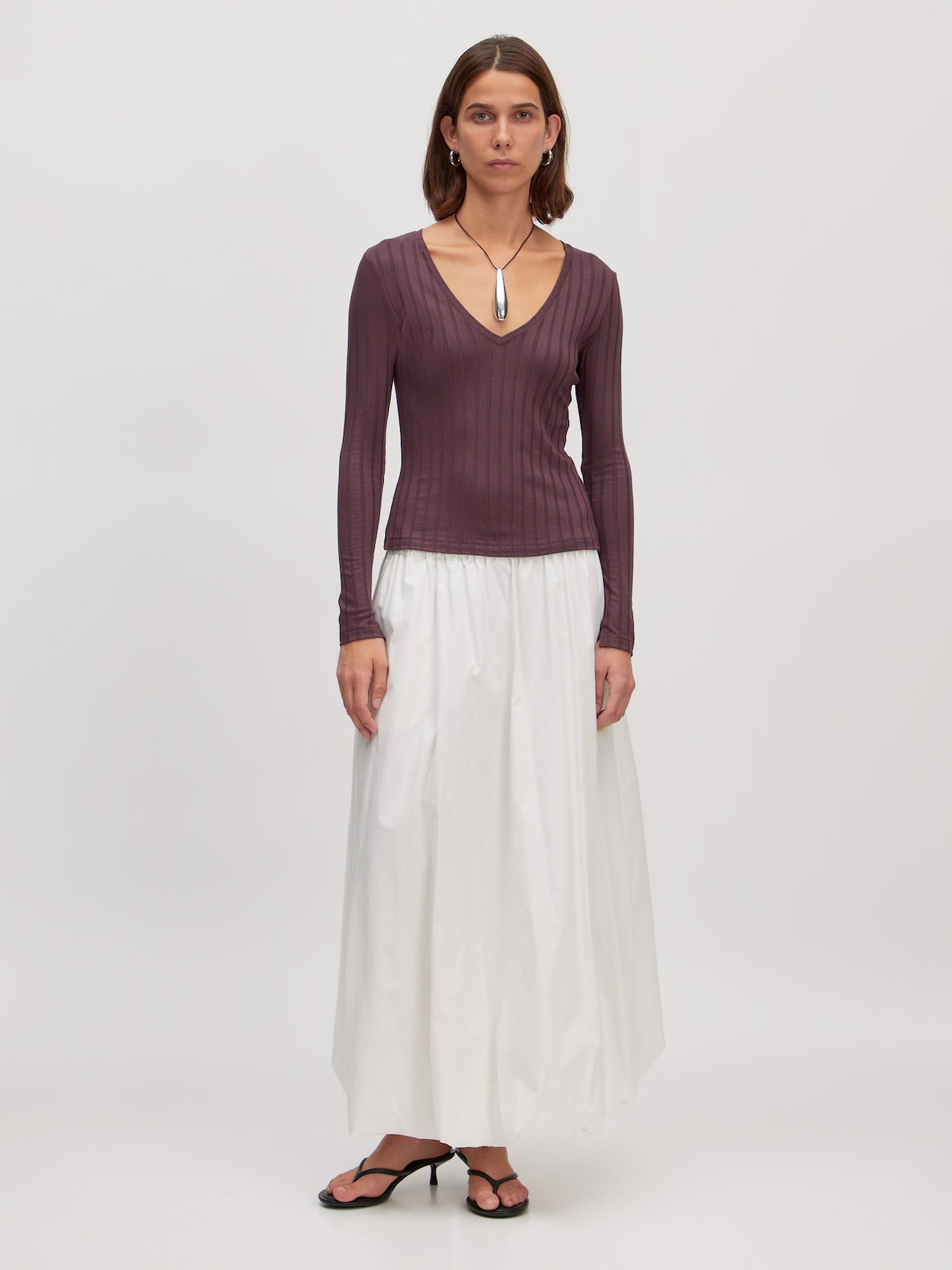 EDITED Camiseta 'Elin' borgoña