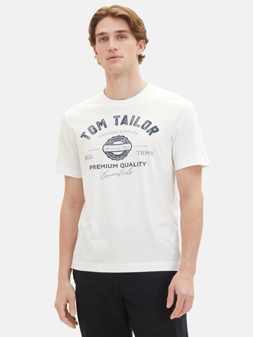 TOM TAILOR T-Shirt in Weiß: predná strana