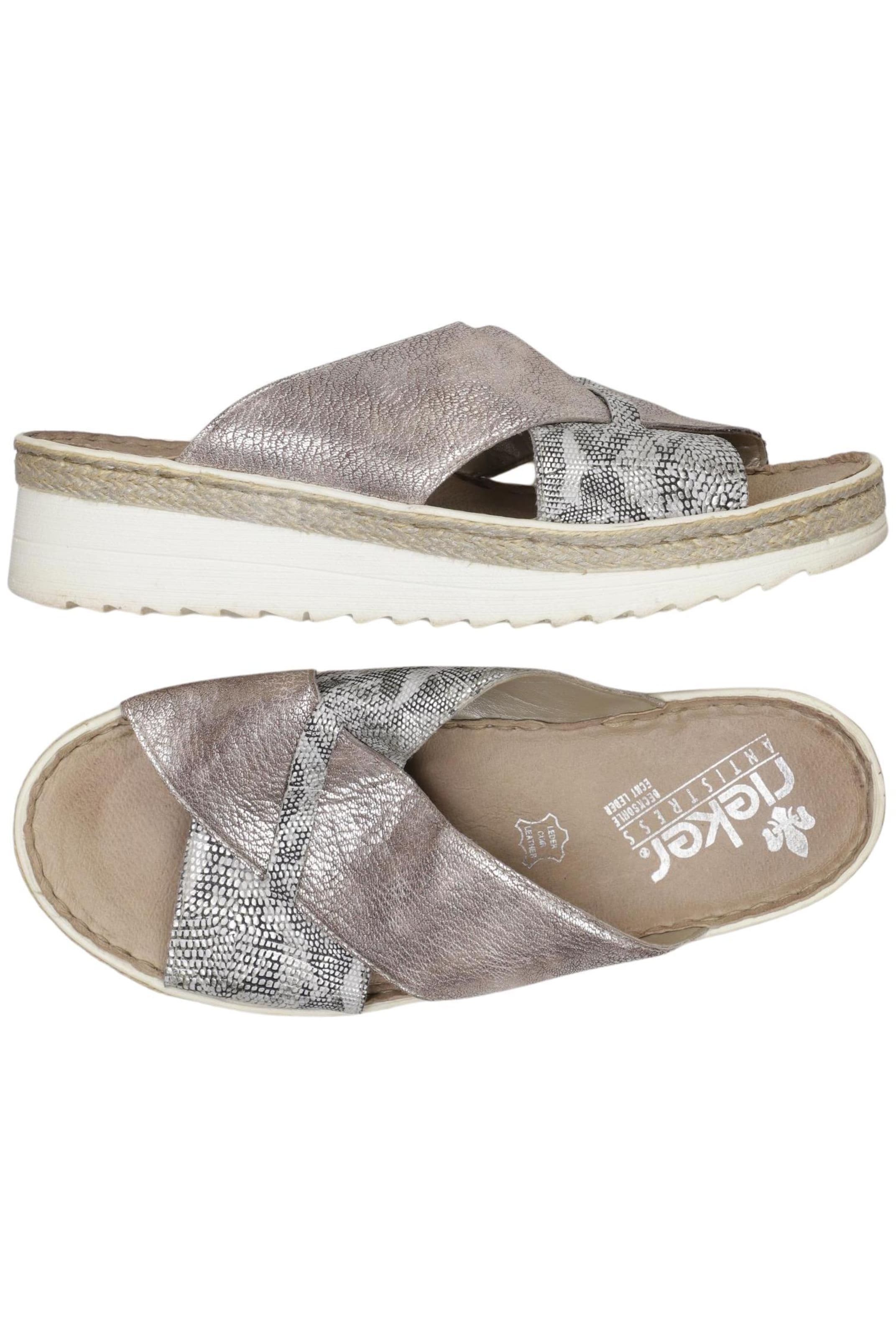 Rieker Sandals & High-Heeled Sandals in 39 in Silver: front