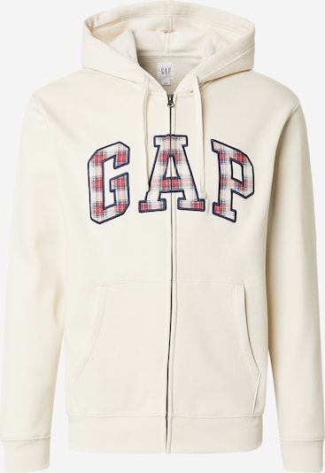 Džemperis 'HERITAGE' iš GAP, spalva – kremo / tamsiai mėlyna / raudona, Prekių apžvalga