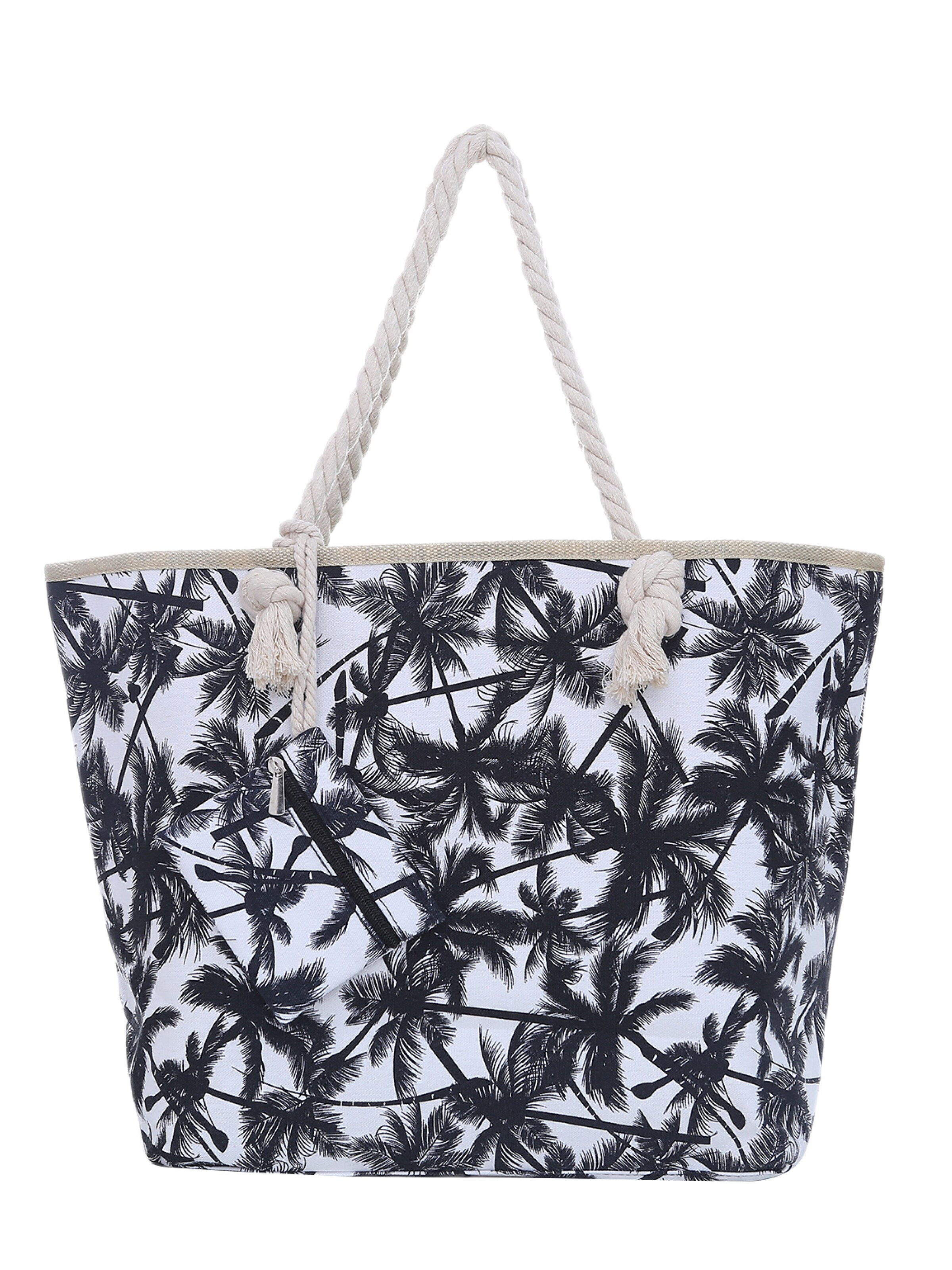 DonDon Beach Bag in White: front