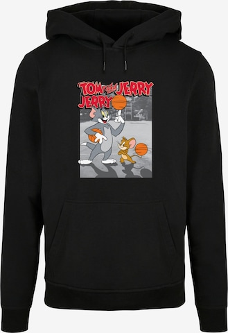 ABSOLUTE CULT Sweatshirt 'Tom And Jerry - Basketball Buddies' in Schwarz: predná strana