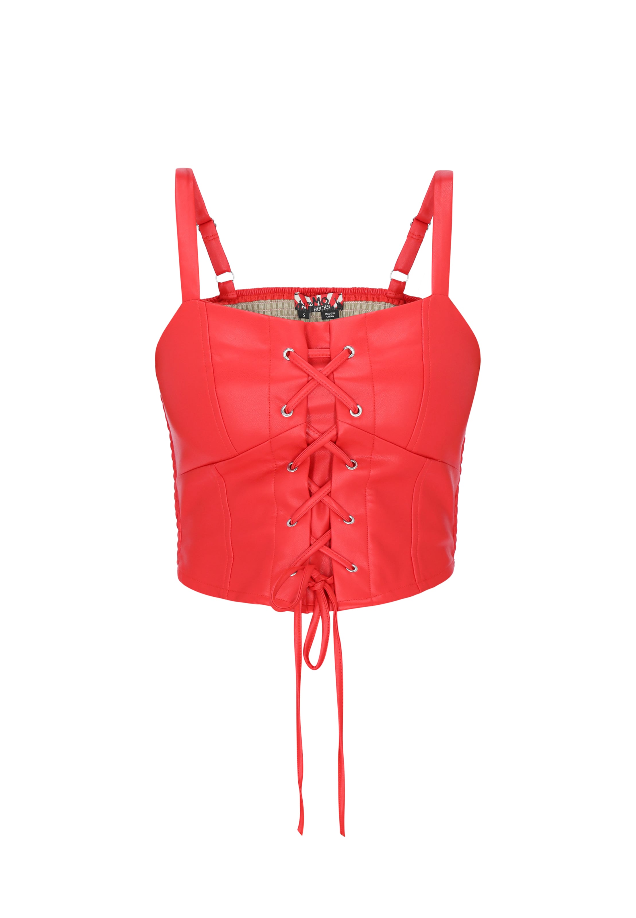 myMo ROCKS - Top 'Rock' em vermelho: frente