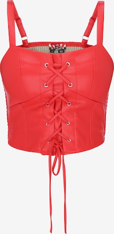 myMo ROCKS - Top 'Rock' em vermelho: frente