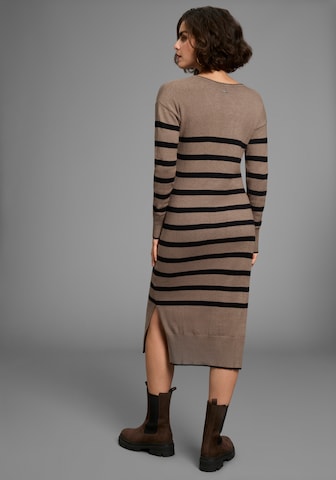 LAURA SCOTT Strickkleid in Braun