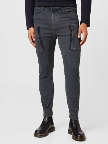 G-Star RAW Skinny Cargo Jeans in Grey: front