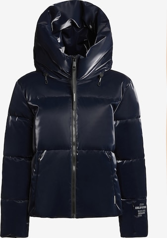 khujo - Casaco de inverno 'Audrey Shiny' em azul: frente