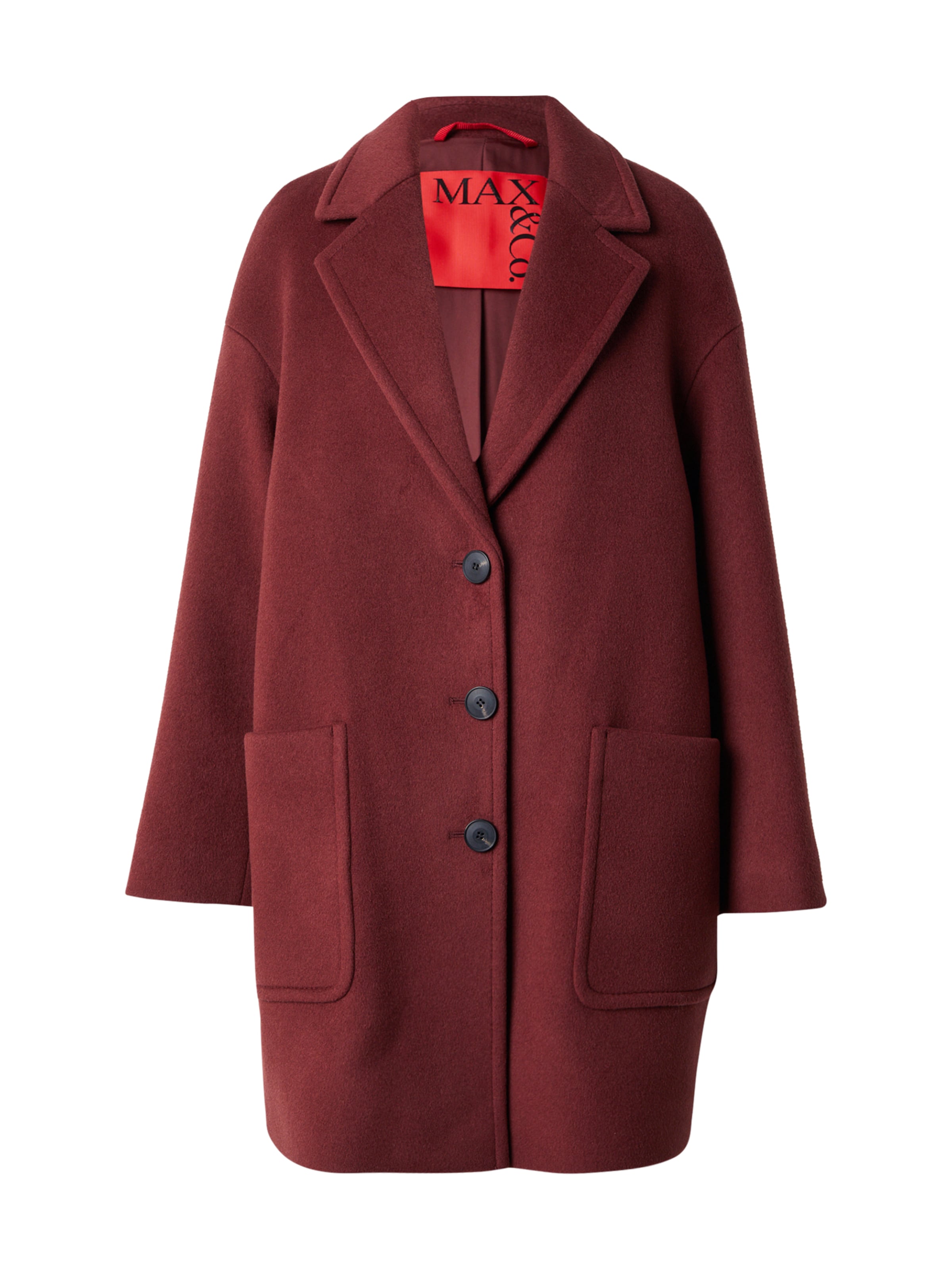 MAX&Co. Płaszcz przejściowy 'TAROCCO' w kolorze czerwony: przód