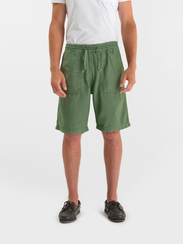 Regular Pantalon Le Temps Des Cerises en vert : devant