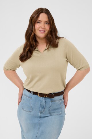 KAFFE CURVE Pullover 'KCLizzy' i beige: forside