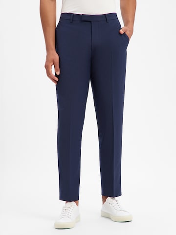 JOOP! Regular Pleated Pants 'Brad' in Blue: front