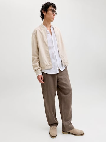 JACK & JONES Loose fit Chino trousers 'JJKarl Lawrence' in Brown