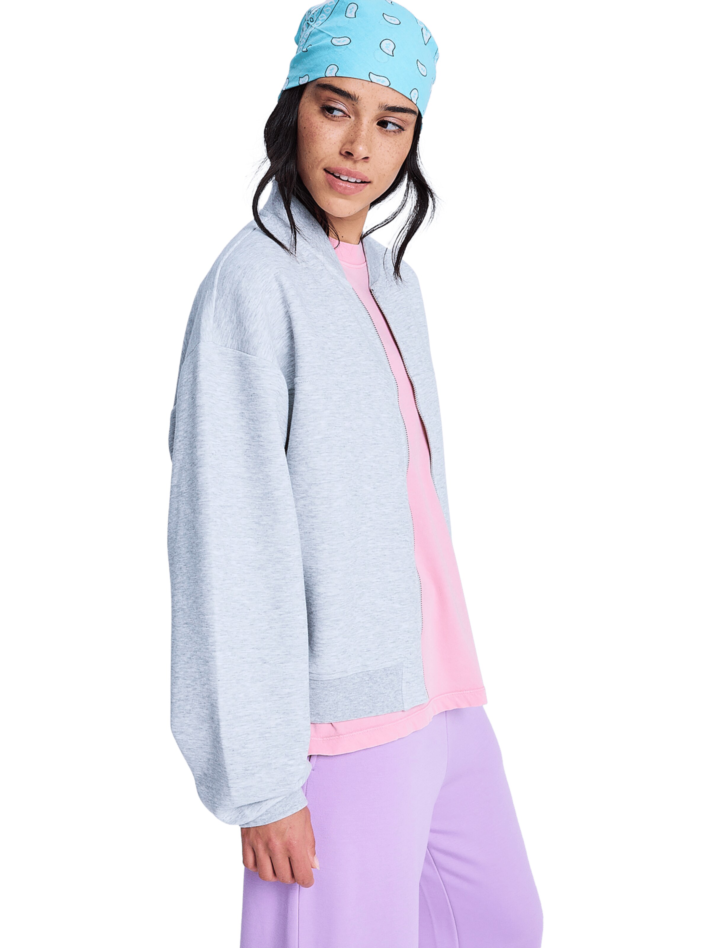 ROXY Sweatjacke 'Always Happy' in Grau