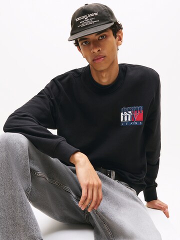 Tommy Jeans Mikina – černá