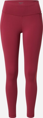 Skinny Pantalon de sport 'Lux' Reebok en rose : devant