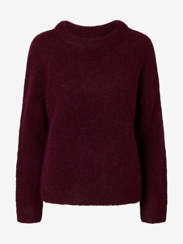 purpurinė SELECTED Megztinis 'SLFGABELLA': priekis