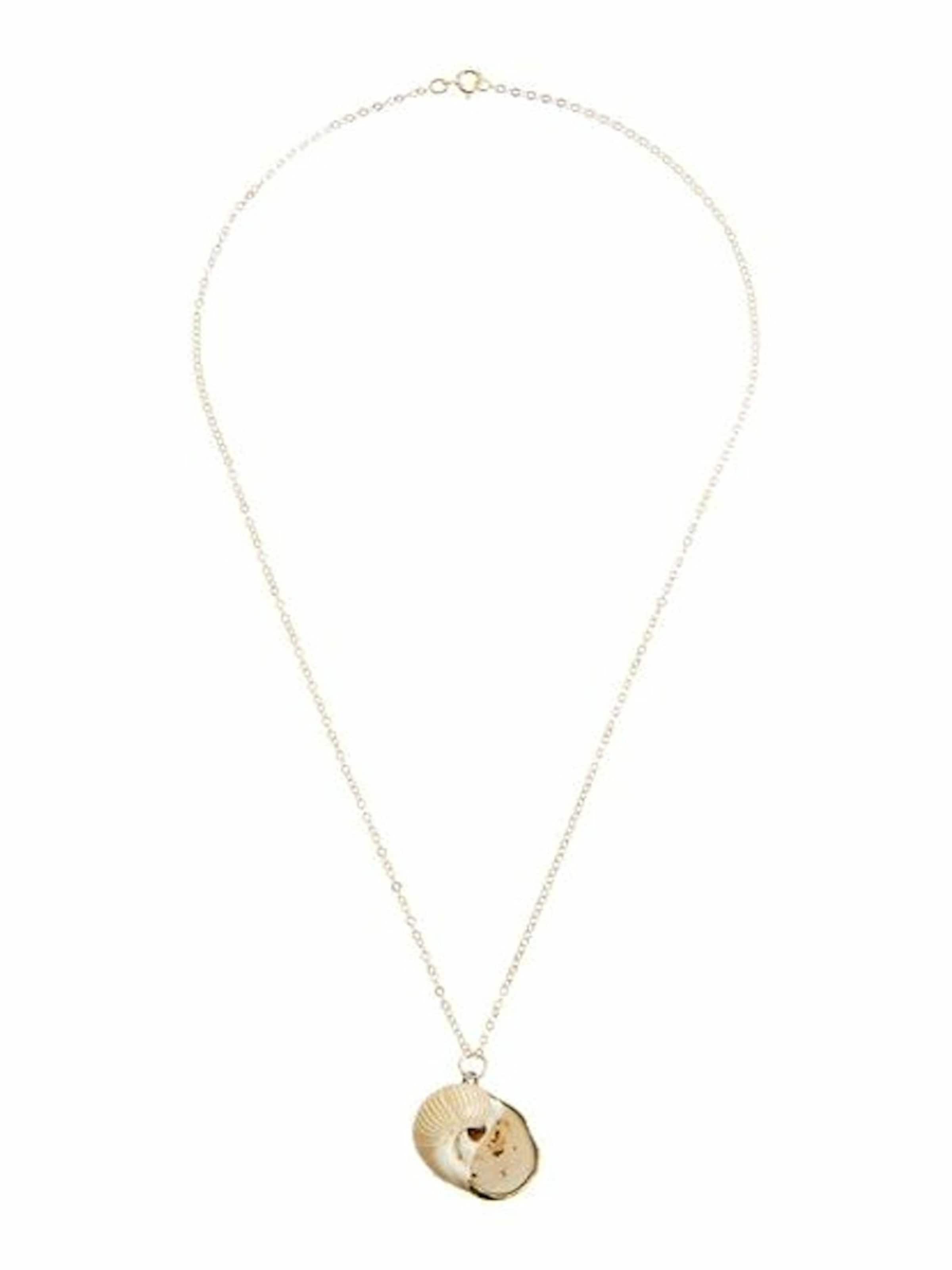 Gemshine Halskette 'Maritim Nautics Muschel' in gold, Produktansicht