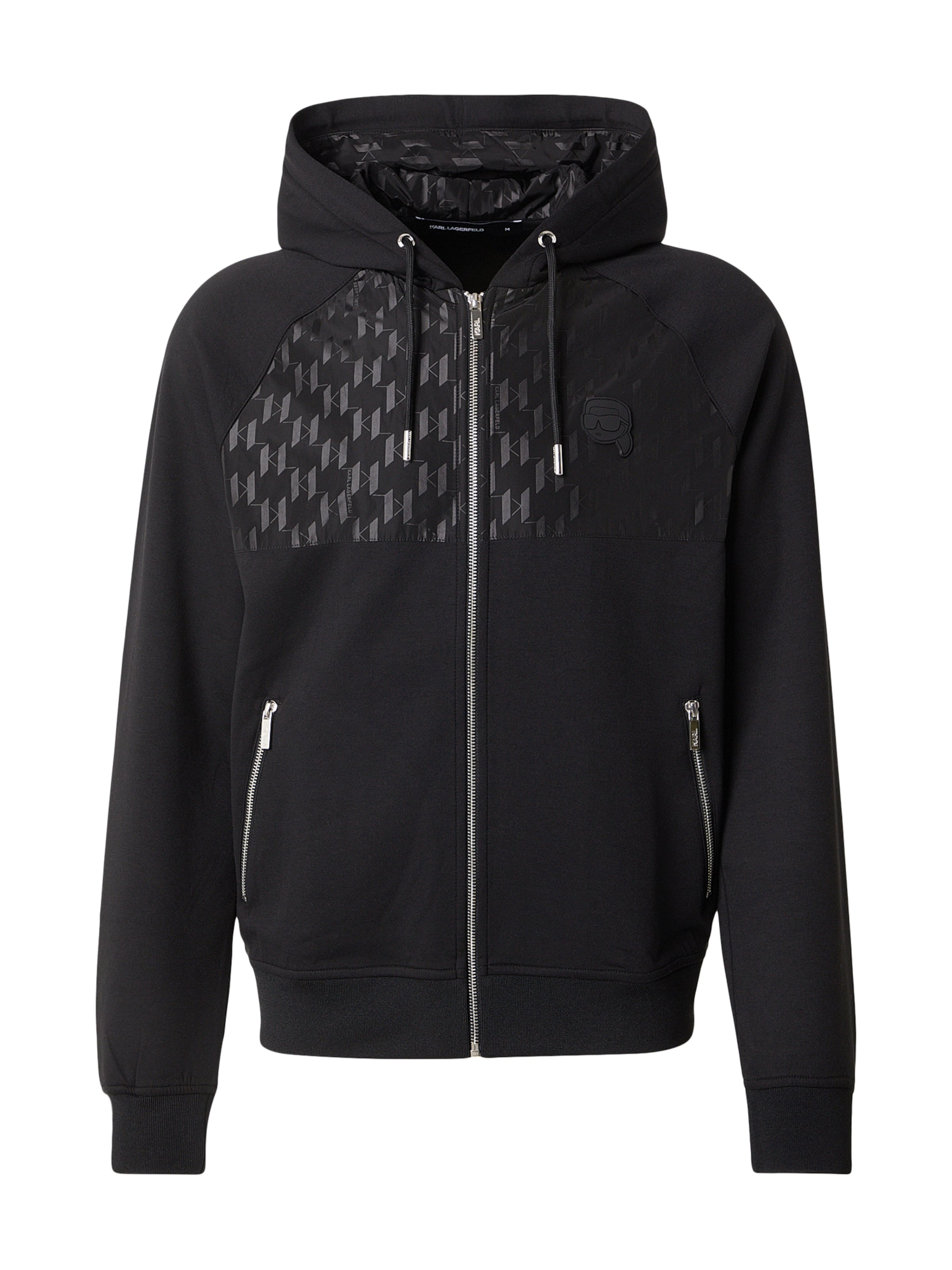 Karl Lagerfeld Casaco em moletão em antracite / preto, Vista do artigo