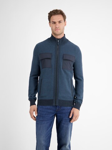 LERROS Gebreid vest in Blauw: voorkant