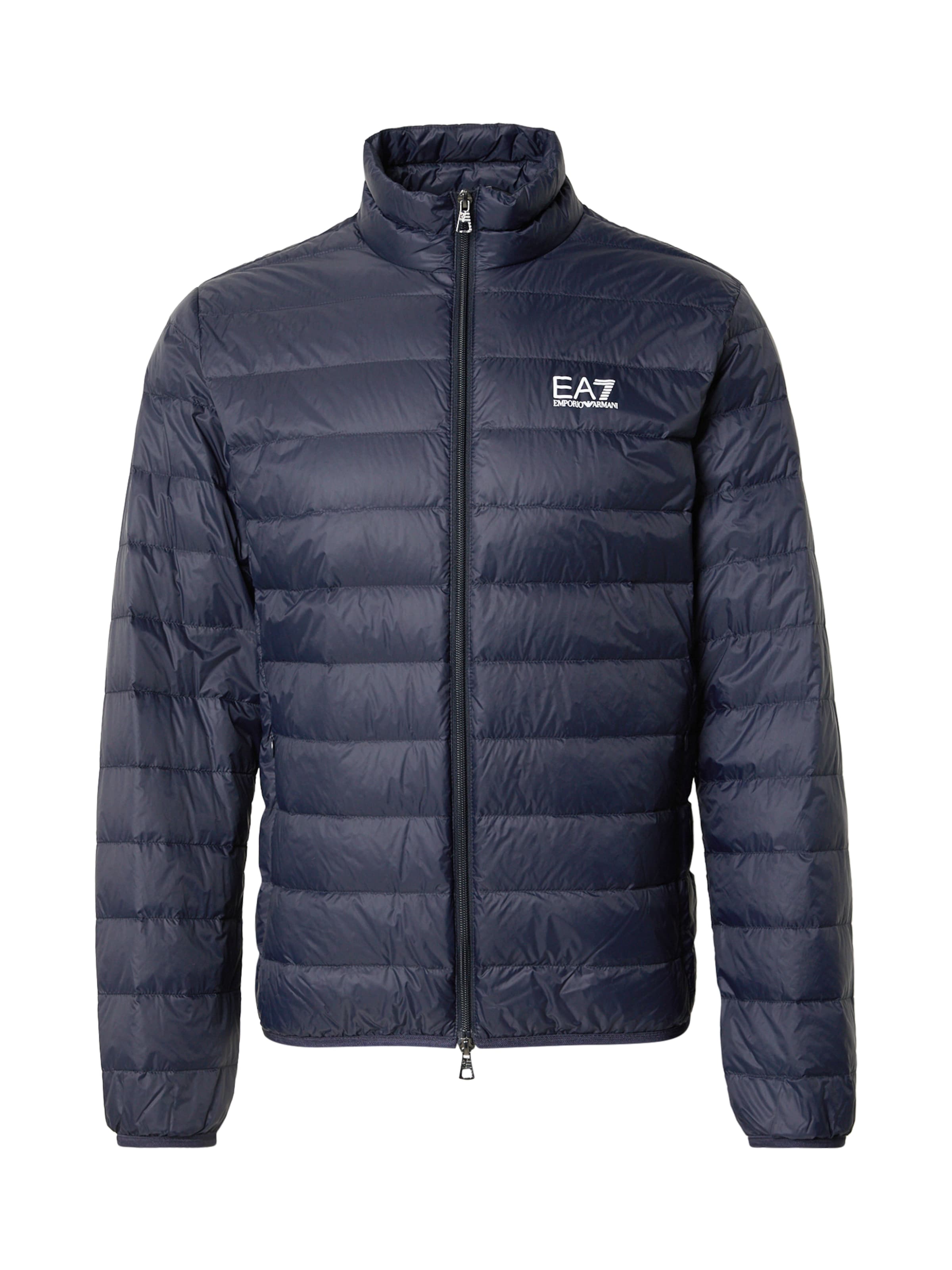 Giacca invernale di EA7 Emporio Armani in blu: frontale
