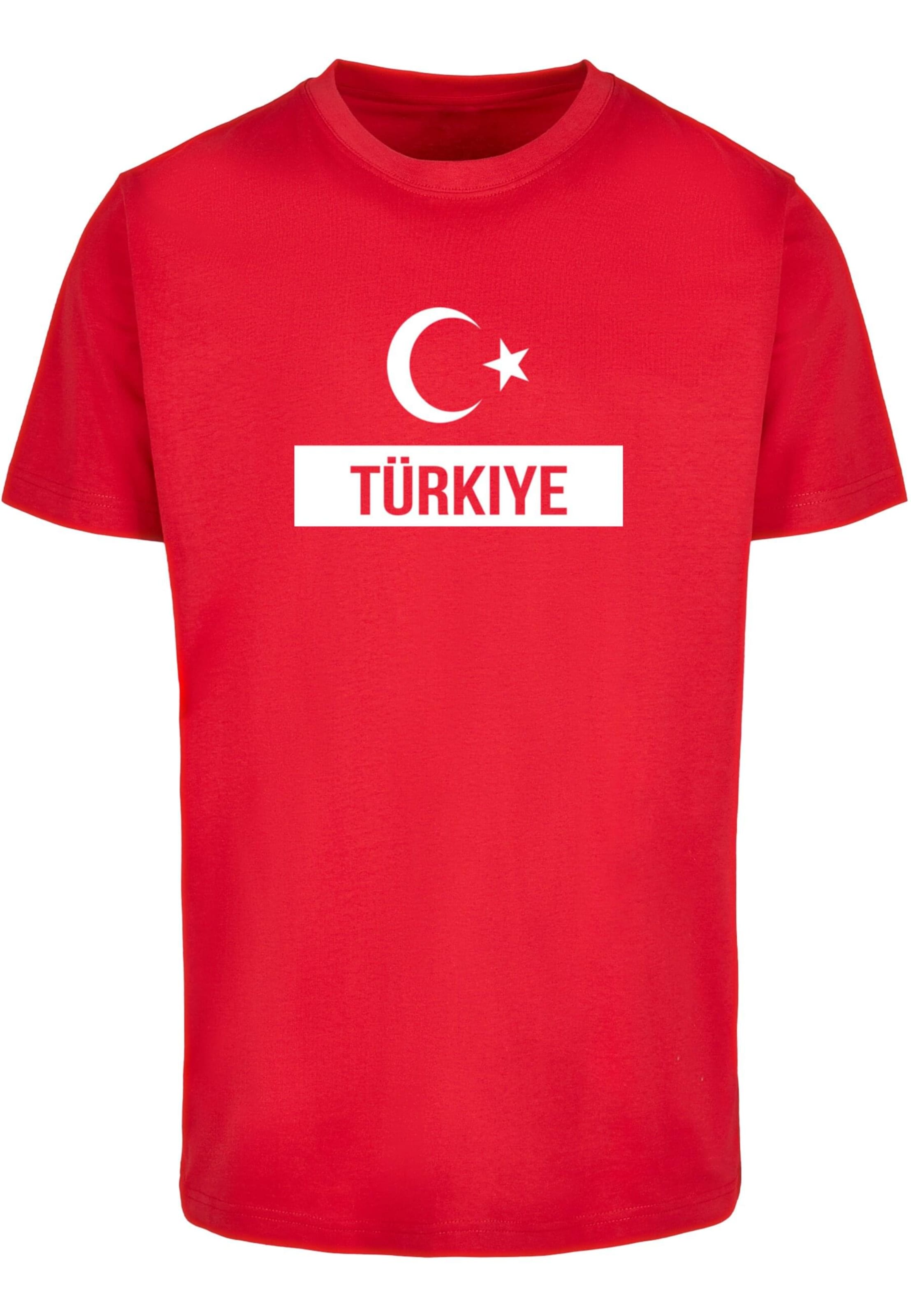 Merchcode Bluser & t-shirts 'Football - Turkey' i rød: forside