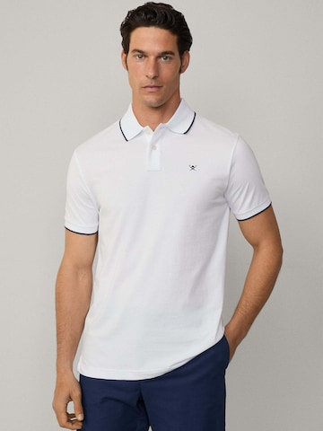 Hackett London Poloshirt in Weiß: Vorderseite
