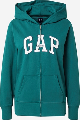 GAP Sweat jacket in Green: front