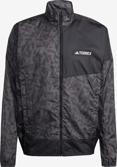 ADIDAS TERREX Athletic Jacket 'Trail' in Taupe / Black / White, Item view