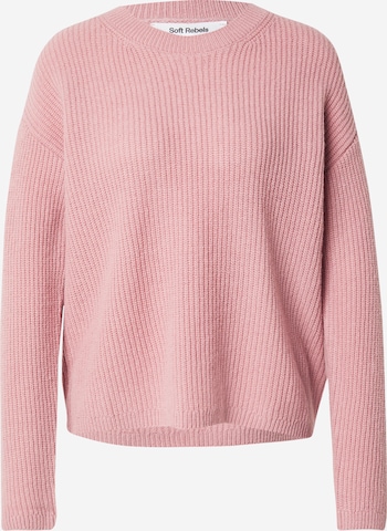 Soft Rebels Pullover in Pink: Vorderseite