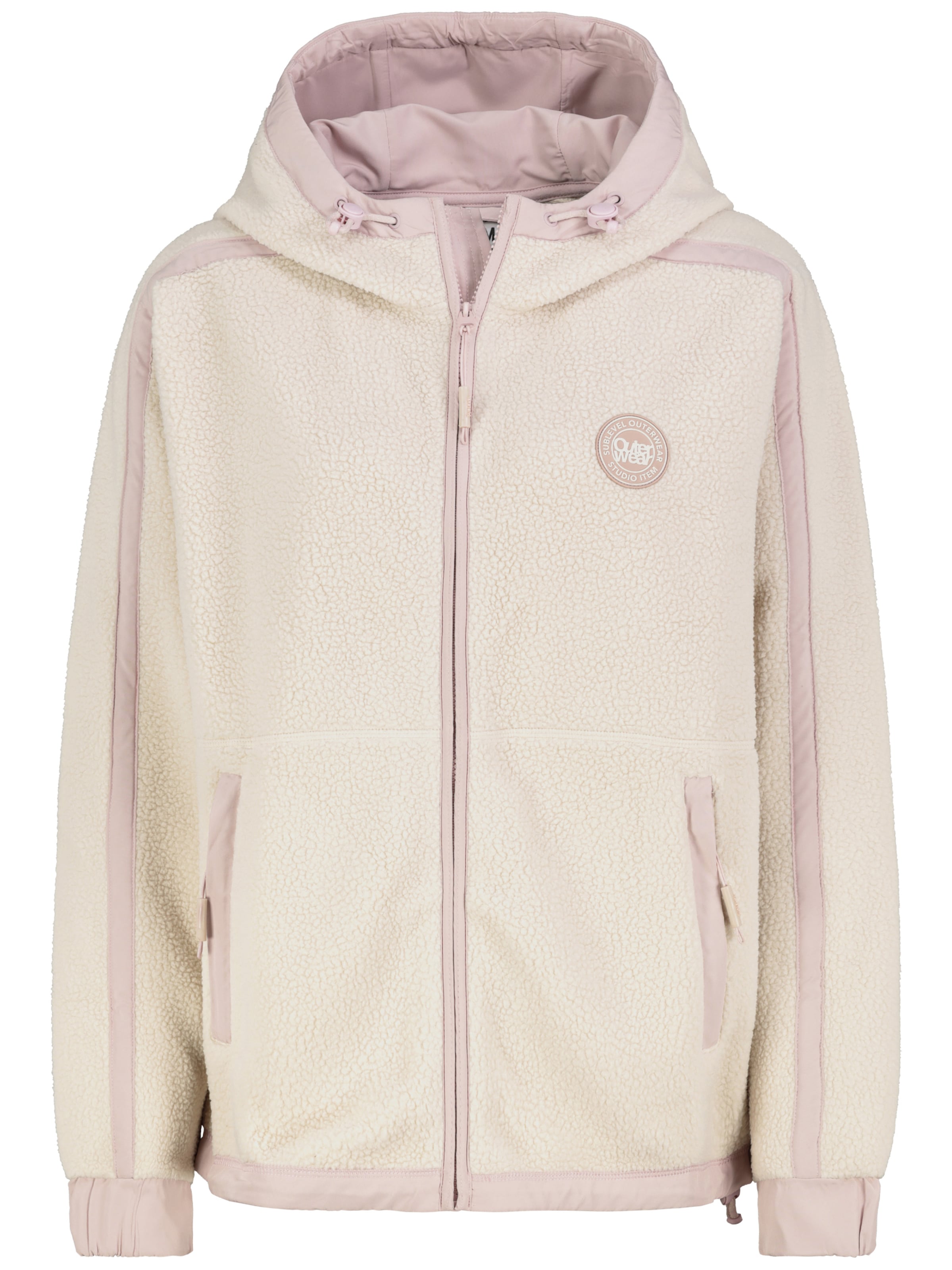 Sublevel Fleece jas in Beige: voorkant
