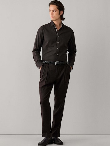 Hackett London Regular fit Button Up Shirt in Brown