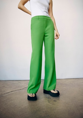 OBJECT Wide leg Broek 'Lisa' in Groen: voorkant